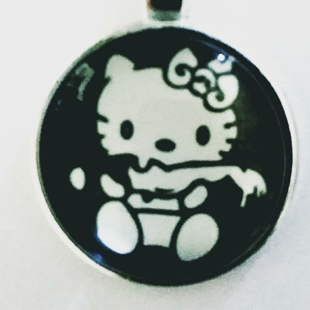 Kawaii Kitty Zombie Pendant